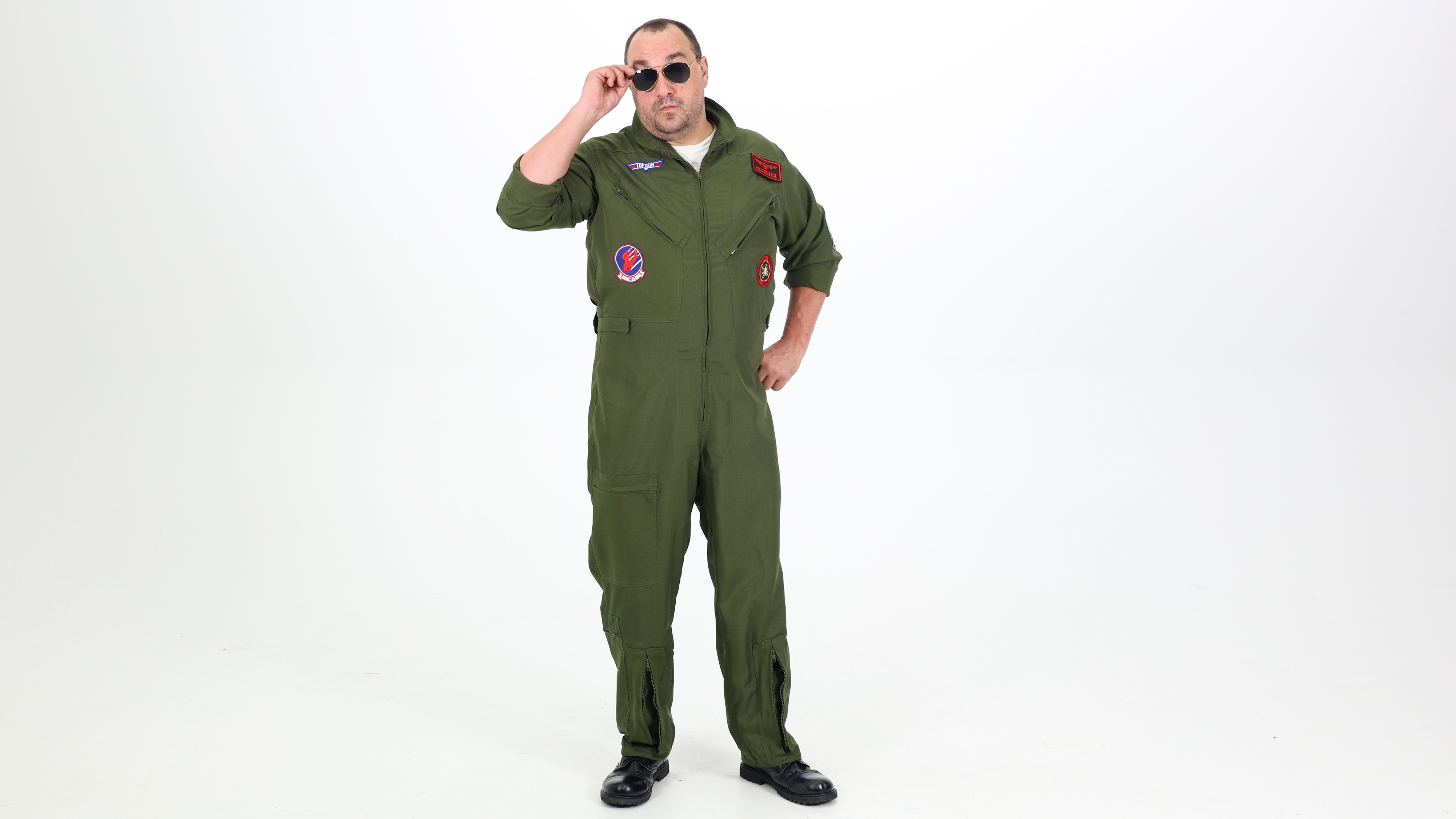 FUN93218PL_Top Gun Plus Size Flight Suit